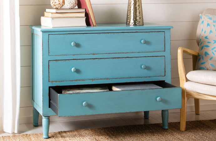 Distressed Blue Storage Cabinet General SAF