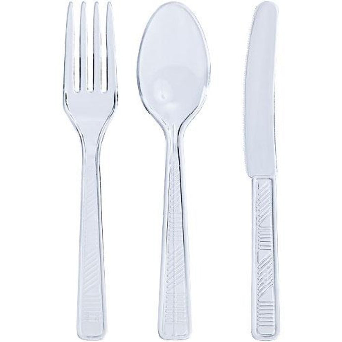 Clear Cutlery Combo cutlery Party Dimensions