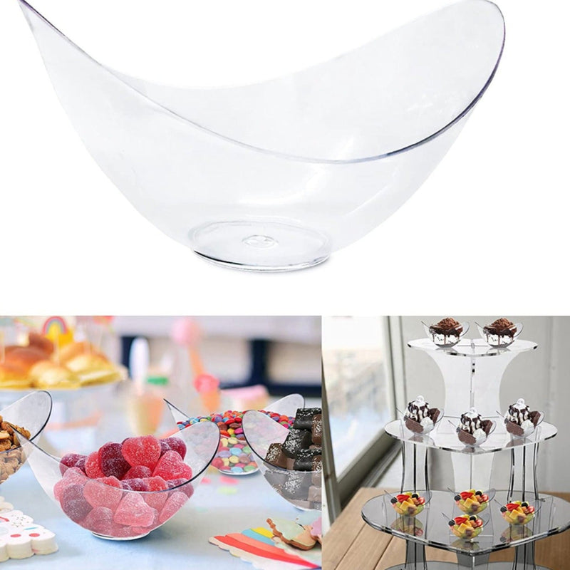 Load image into Gallery viewer, Clear Mini Plastic Oval Bowl 1.5 oz Serverware Lillian
