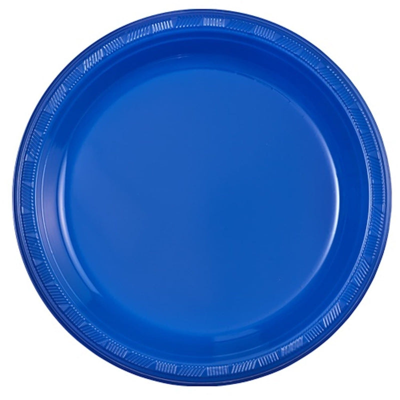 Load image into Gallery viewer, Hanna K. Signature Plastic Plates Blue 10&quot; Disposable Plates Hanna K Signature
