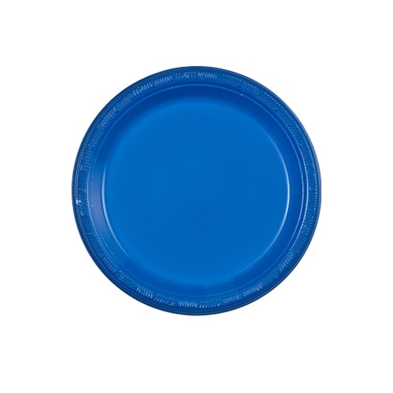 Load image into Gallery viewer, Hanna K. Signature Plastic Plates Blue 7&quot; Disposable Plates Hanna K Signature
