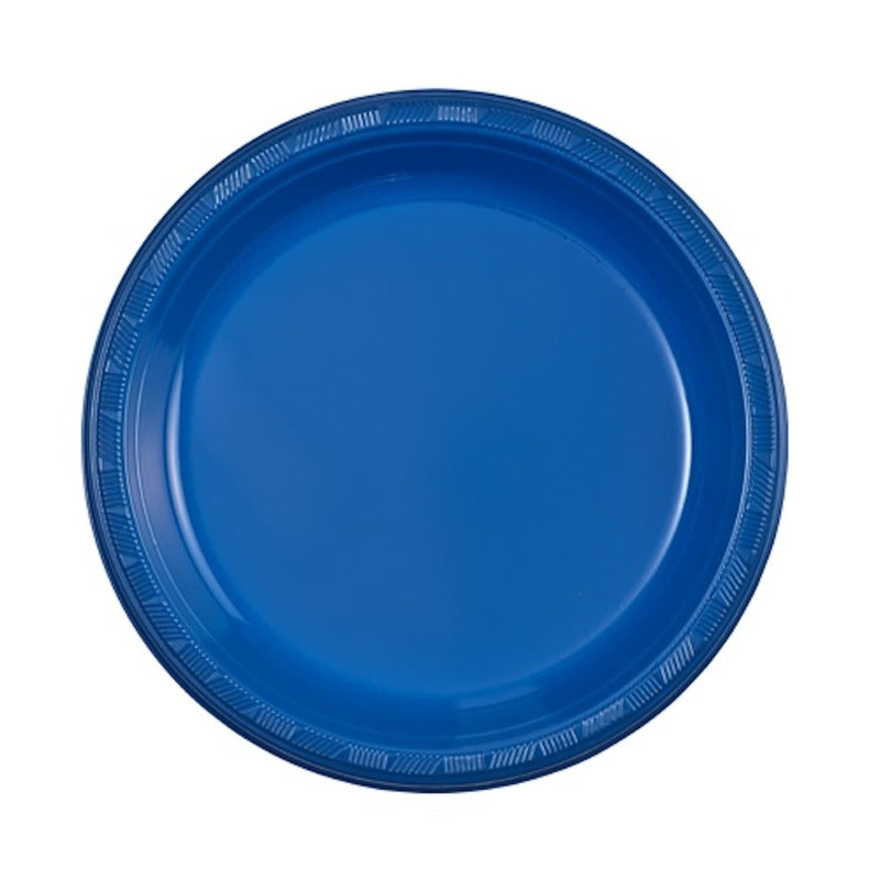 Load image into Gallery viewer, Hanna K. Signature Plastic Plates Blue 9&quot; Disposable Plates Hanna K Signature
