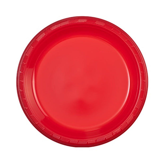 Hanna K. Signature Plastic Plates Red 9