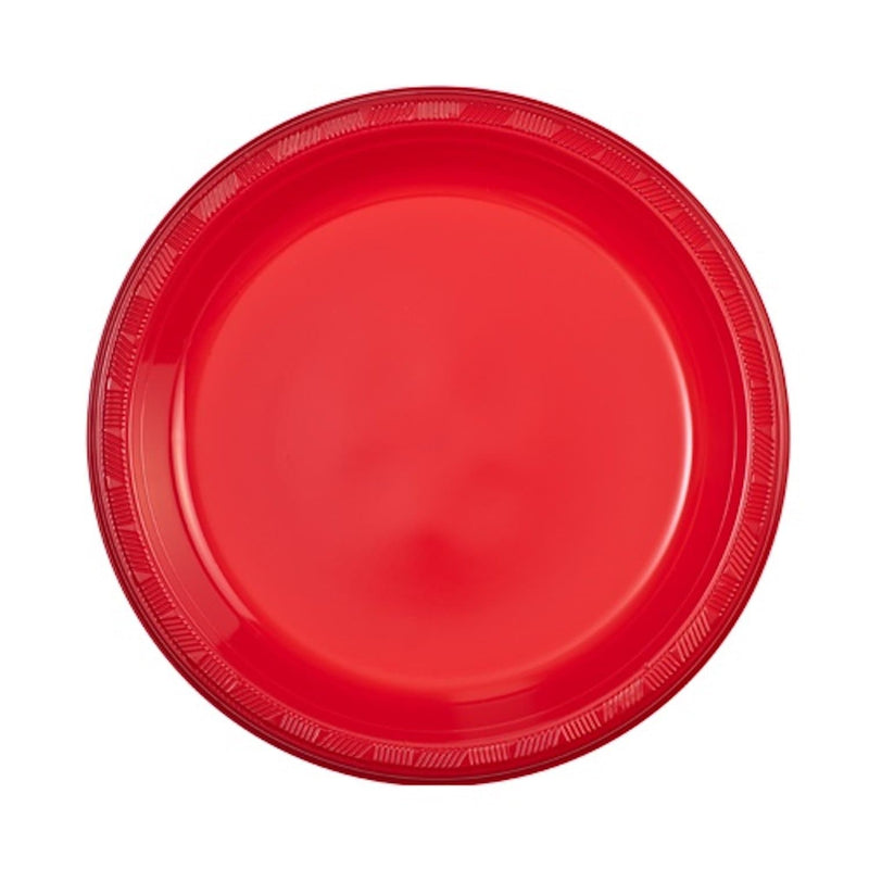 Load image into Gallery viewer, Hanna K. Signature Plastic Plates Red 9&quot; Disposable Plates Hanna K
