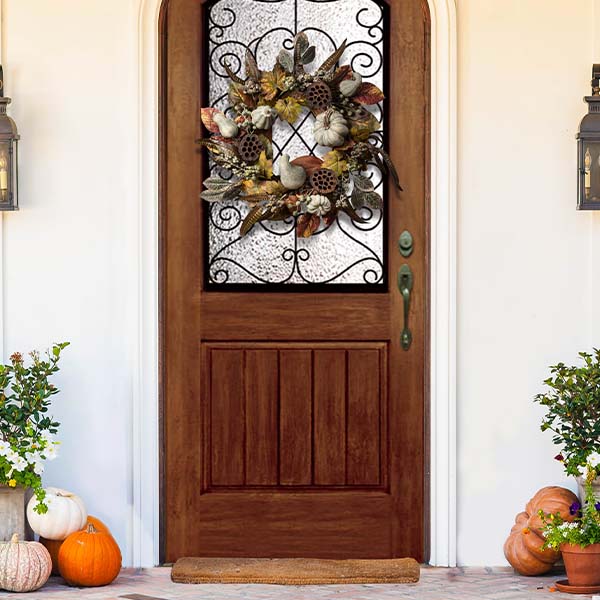 Premium Pumpkin and Gourd Autumn Wreath Whats trending RH