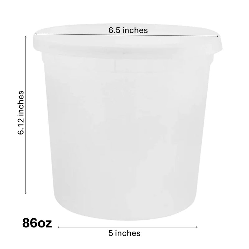 Load image into Gallery viewer, 86oz Extra Strong Quality Heavyweight Deli Container with Lids Food Storage &amp; Serving VeZee
