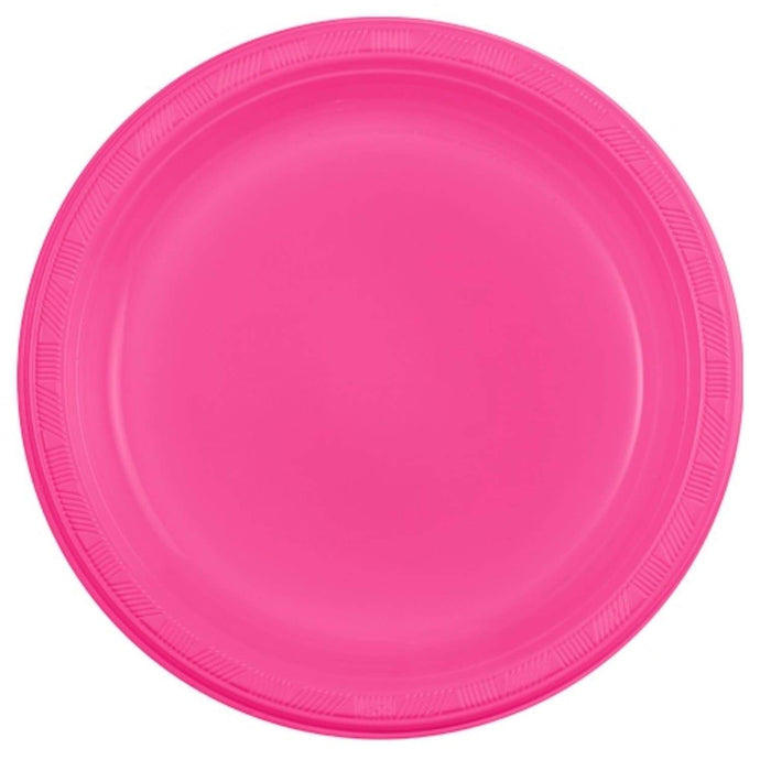 SALE Hanna K. Signature Plastic Plates Hot Pink 7