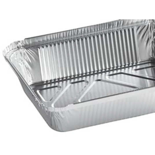 Disposable Aluminum 2.25Lb Oblong Pan 8.25" x 5.75" Disposable VeZee