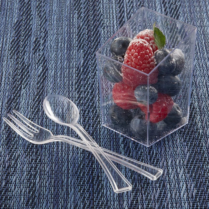 Load image into Gallery viewer, Mini Plastic Clear Spoons Serverware Lillian
