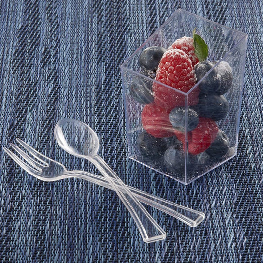 Mini Plastic Clear Spoons Serverware Lillian