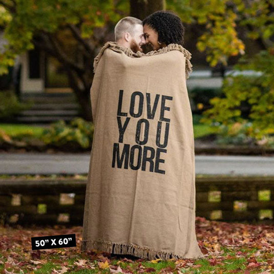 LOVE YOU MORE Throw Blanket General PBK