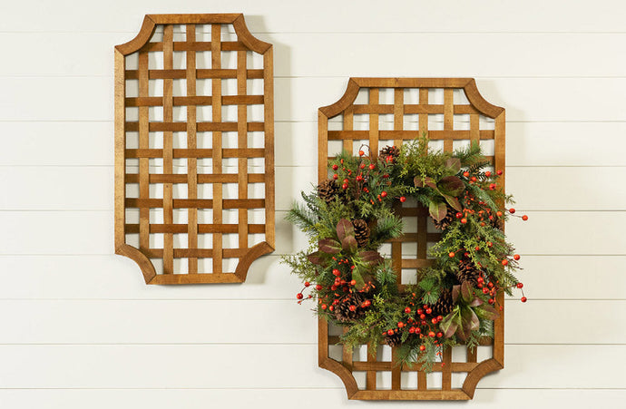 HUGE Tobacco Basket Wall Decor, Set of 2 General MEL