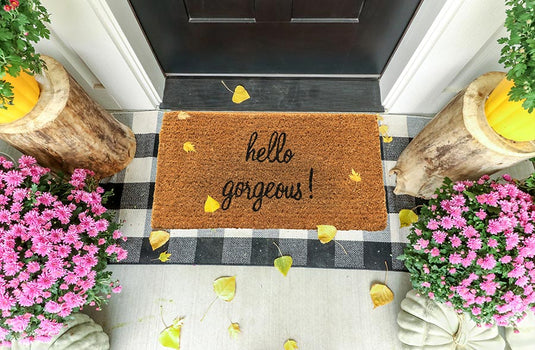 Hello Gorgeous Natural Coir Doormat General CC