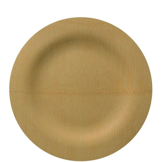 SALE Vezee Bamboo Disposable Dinner Plates Round Size 9