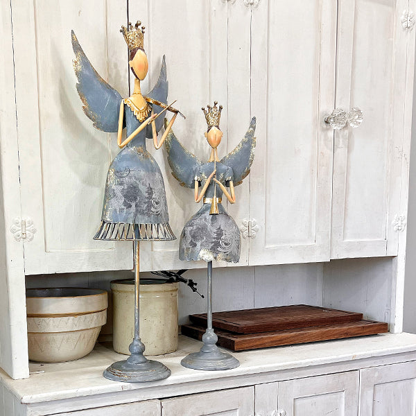 Load image into Gallery viewer, HUGE Whimsical Metal Christmas Angels, Choose Your Style Set General KAL
