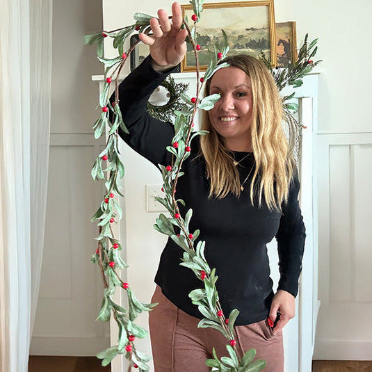 Faux Mistletoe Christmas Garland General KAL