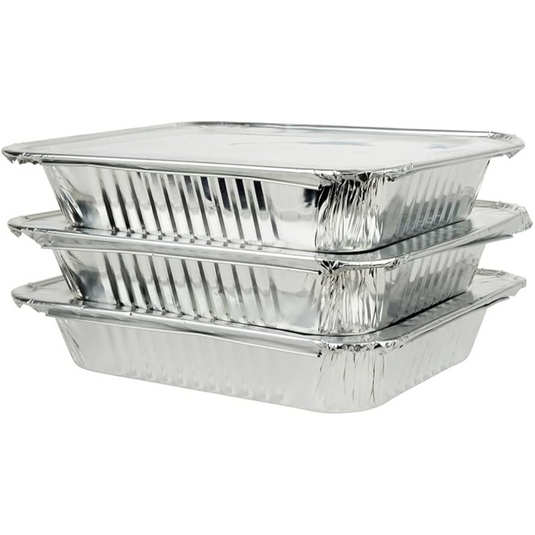 Aluminum Half Size LID For 9x13 Regular, Heavy and Extra Heavy Weight Pans Disposable VeZee