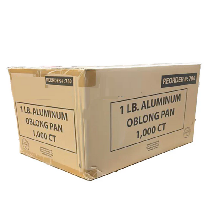 *WHOLESALE* Disposable Aluminum 1Lb Oblong Pan 5.5