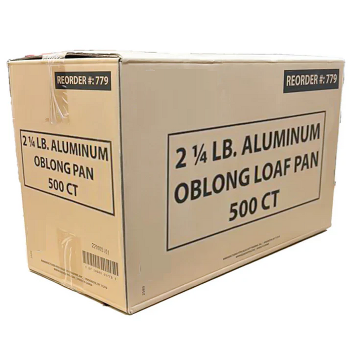 *WHOLESALE* Disposable Aluminum 2.25Lb Oblong Pan 8.25