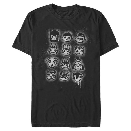 Animal Crossing - Villagers Stencil - T-Shirt Apparel Fifth Sun