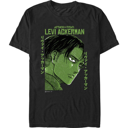 Attack on Titan - Levi Textbox - T-Shirt Apparel Fifth Sun