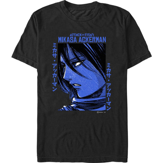 Attack on Titan - Mikasa Textbox - T-Shirt Apparel Fifth Sun