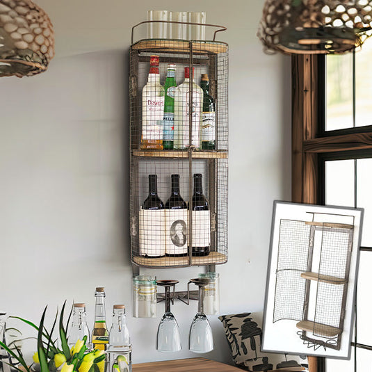 3 Tier Wine Bar Wall Cabinet Whats trending KAL