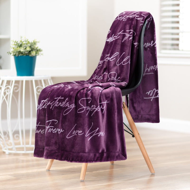 Load image into Gallery viewer, Best Friend Sherpa Gift Throw Blanket Collective Chanasya
