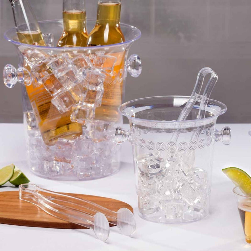 Load image into Gallery viewer, 1.5 Quart Clear Plastic Mini Ice Bucket Serverware Hanna K
