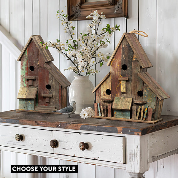 Load image into Gallery viewer, Time Worn Rustic Bird House, Choose Your Style Whats trending RH
