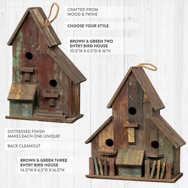 Load image into Gallery viewer, Time Worn Rustic Bird House, Choose Your Style Whats trending RH
