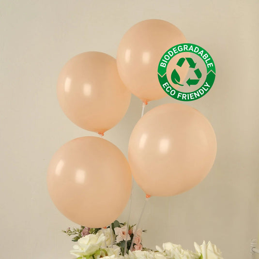 50 Pack Matte Pastel Blush Biodegradable Balloons 12