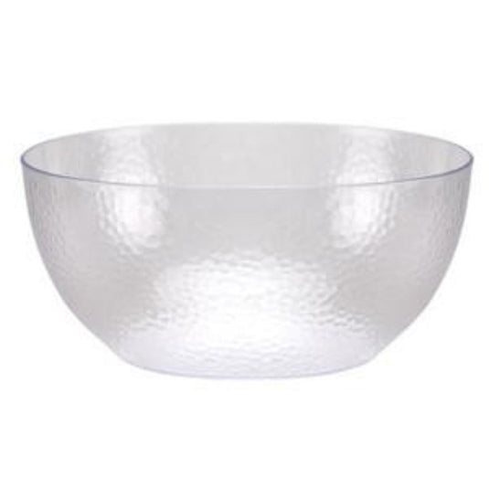 Pebbled Heavy Weight Plastic Bowl Clear 140oz Tablesettings Lillian