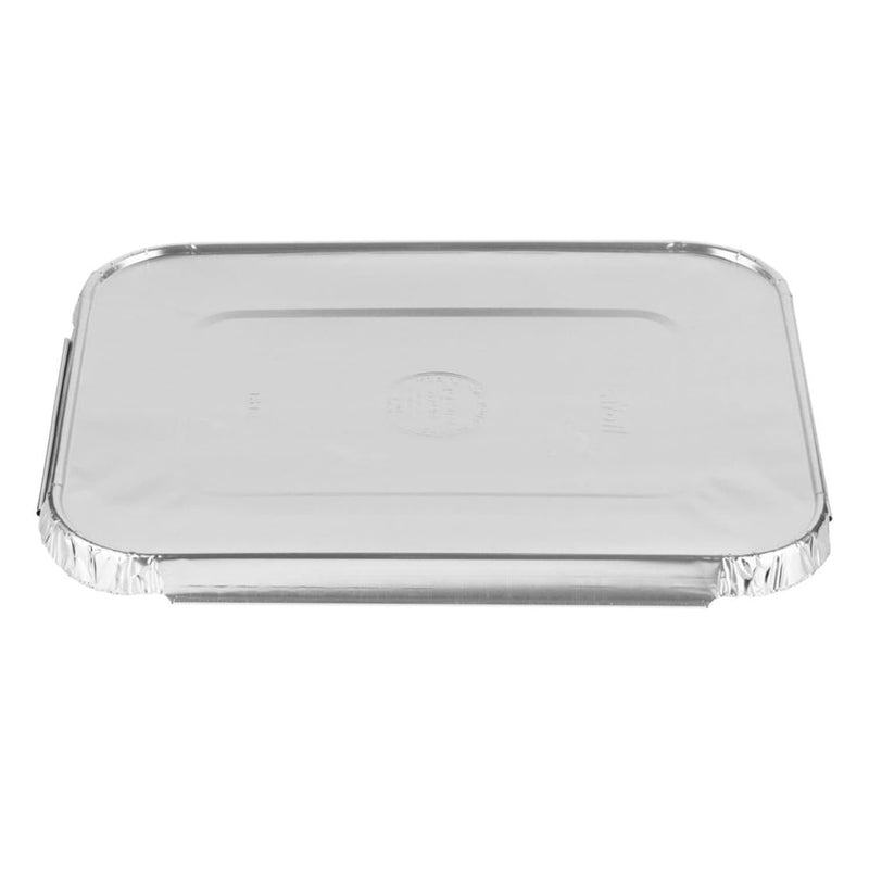 Load image into Gallery viewer, *WHOLESALE*- Disposable - aluminium Lid for 5LB Oblong Pans | 250 ct. Disposable VeZee
