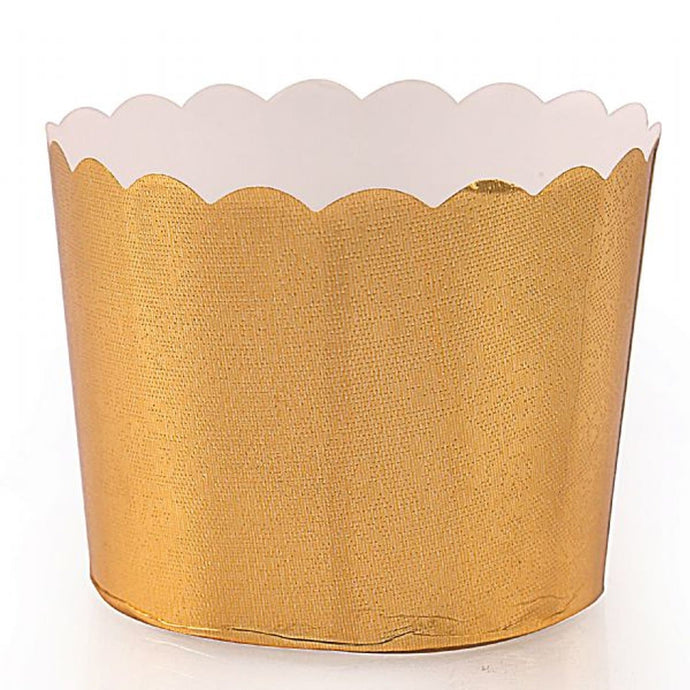 Simcha Collection Gold Floral Baking Cups 20CT Food Storage & Serving Blue Sky