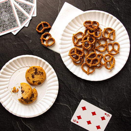 *WHOLESALE* 9" - Disposable - Uncoated - White - Lunch Plates | 1200 ct. Disposable Plates Blue Sky