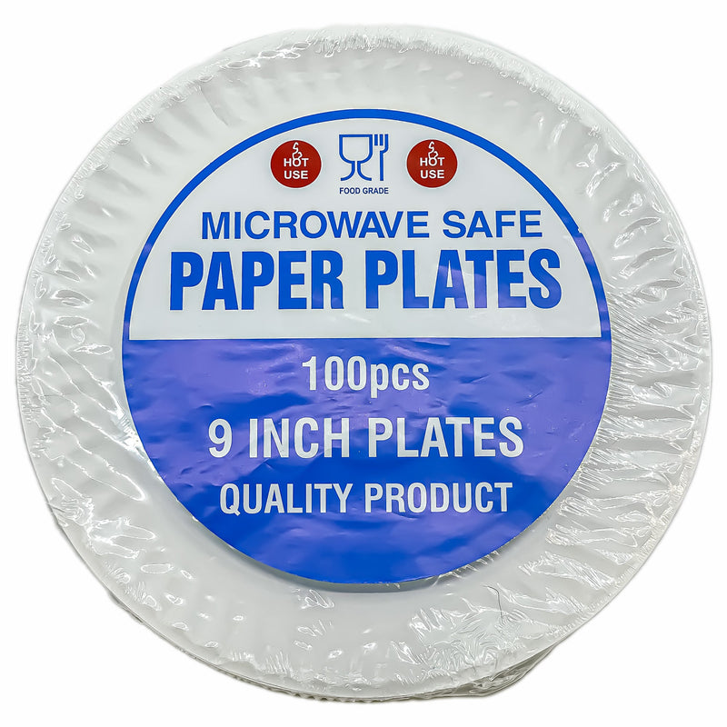 Load image into Gallery viewer, Dinner Collection Paper Lunch Plates 9&quot; Disposable Plates Blue Sky
