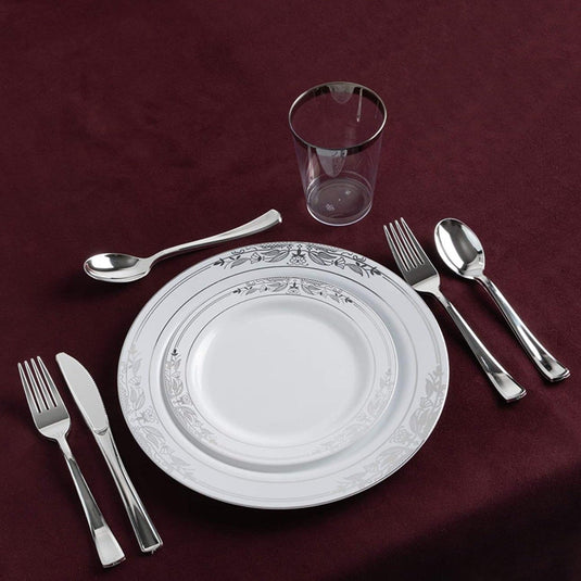 Dynasty Collection Plastic Silver Knives Tablesettings Blue Sky