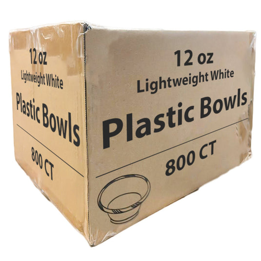 *WHOLESALE* 12 oz. Disposable and Lightweight White Dessert Bowls | 800 ct/case Bowls VeZee