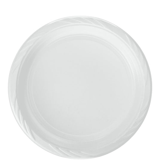 *WHOLESALE* 9" - Disposable - Lightweight - White - Dinner Plates | 400 ct. Blue Sky