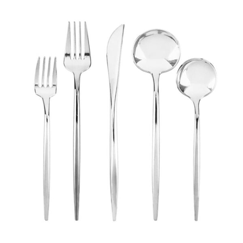 Load image into Gallery viewer, NOVELTY FLATWARE COMBO SILVER SET Tablesettings Decorline
