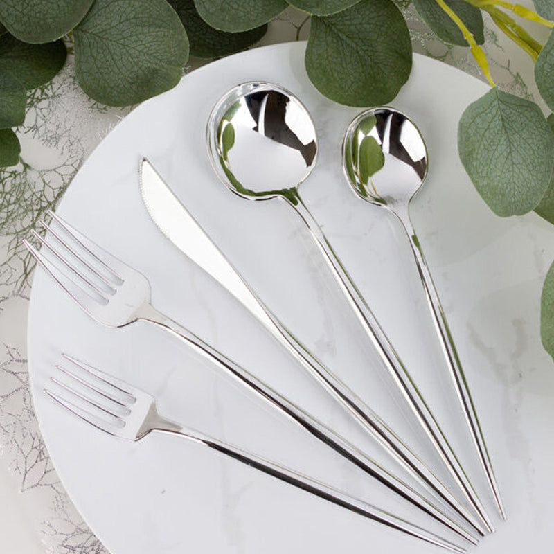 Load image into Gallery viewer, NOVELTY FLATWARE COMBO SILVER SET Tablesettings Decorline
