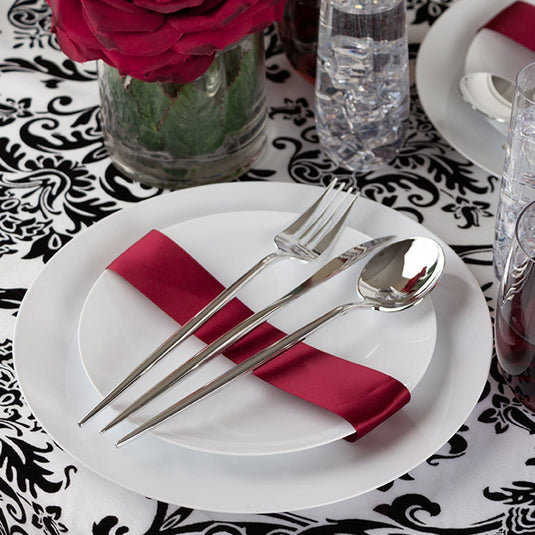 NOVELTY FLATWARE DINNER SOUP SPOONS SILVER Tablesettings Blue Sky