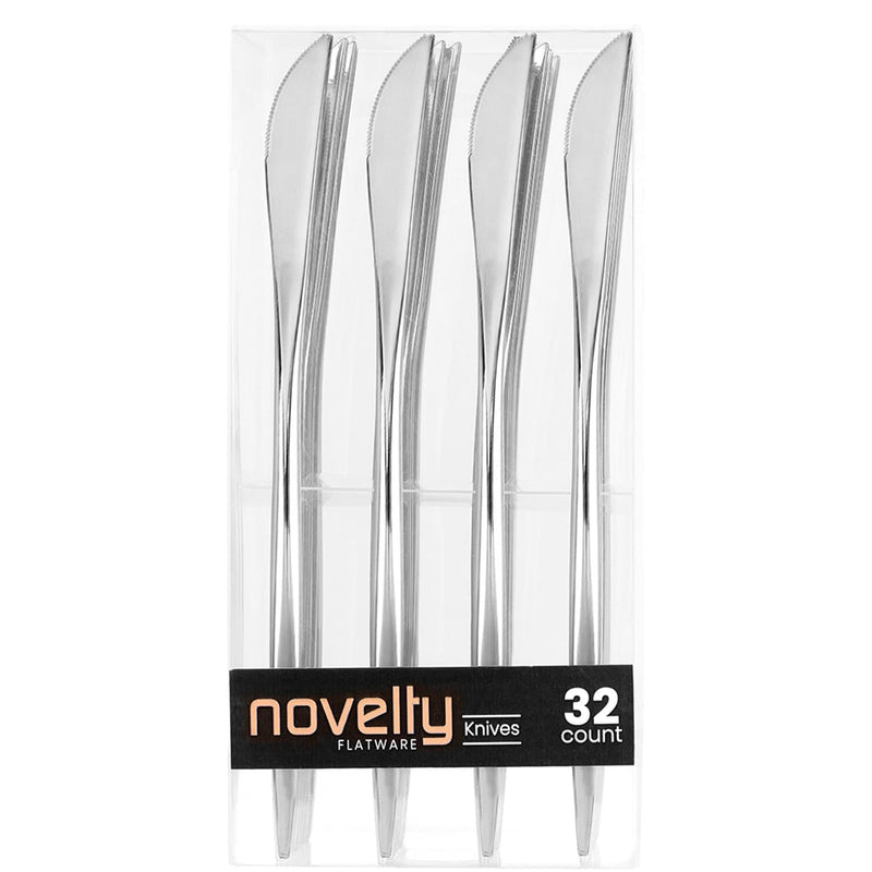 Load image into Gallery viewer, NOVELTY FLATWARE DINNER KNIVES SILVER Tablesettings Blue Sky
