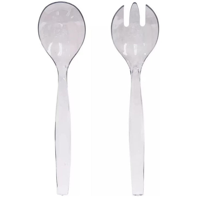 Load image into Gallery viewer, Plastic Serving Utensils, Heavy Duty Clear Disposable Utensils, 3 Each total 6pieces Serverware Vezee
