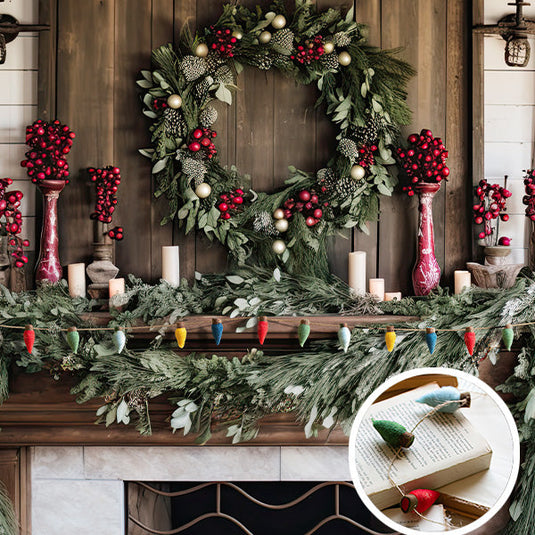 Felt Christmas Bulb Garland General KAL