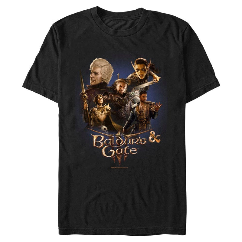 Load image into Gallery viewer, Baldur&#39;s Gate 3 - Baldur&#39;s Squad Collage - T-Shirt Apparel Fifth Sun
