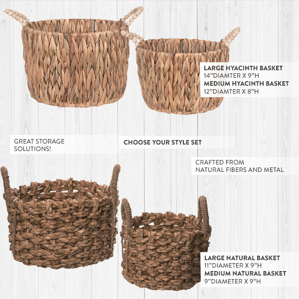 Load image into Gallery viewer, Woven Basket, Set of 2, Choose Your Style Whats trending TP
