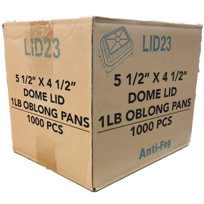 *WHOLESALE* Dome Lids For 1Lb Aluminum Oblong Pans 5