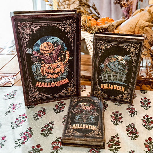 Halloween Decorative Book Box, Set of Three Sale ABH